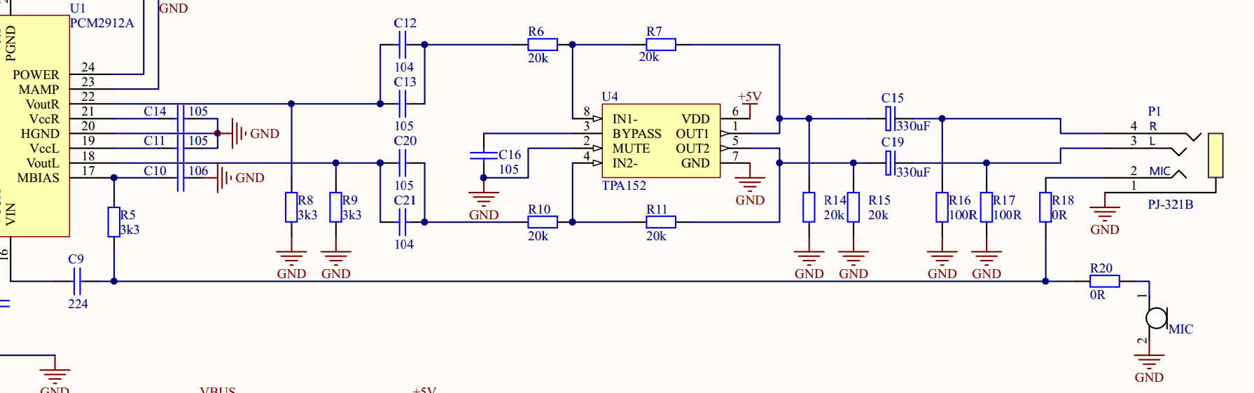 基于pcm2912atpa152的usb耳放声卡设计